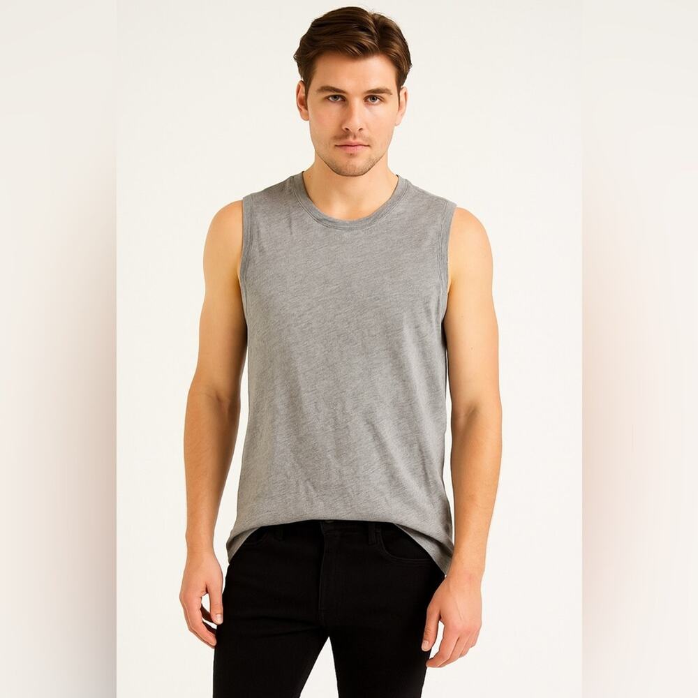 Marc By Marc Jacobs Gray Cream Muscle Tee